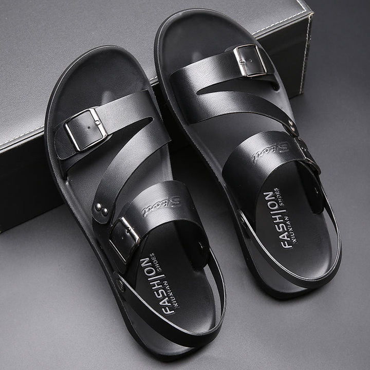 New Men's Leather Beach Sandals