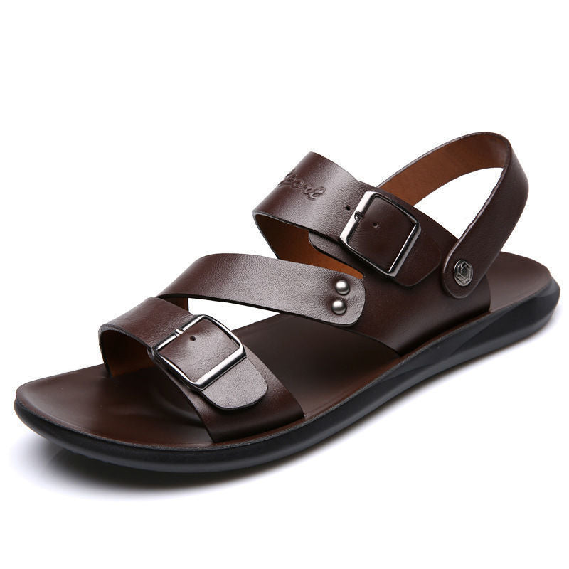 New Men's Leather Beach Sandals