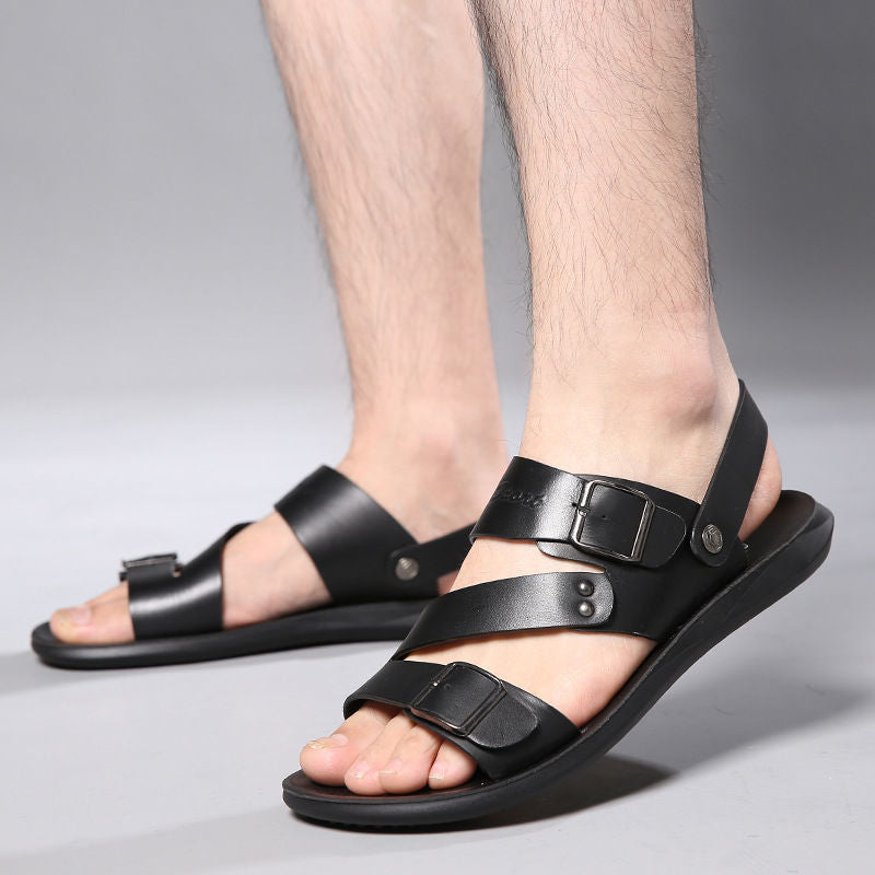 New Men's Leather Beach Sandals