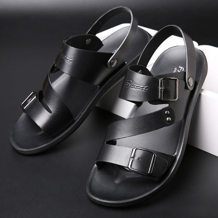 New Men's Leather Beach Sandals