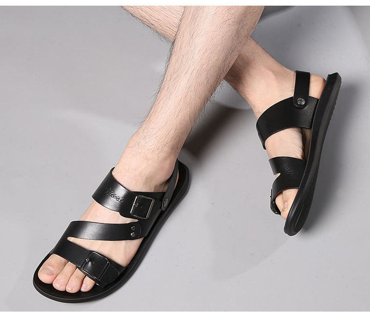 New Men's Leather Beach Sandals