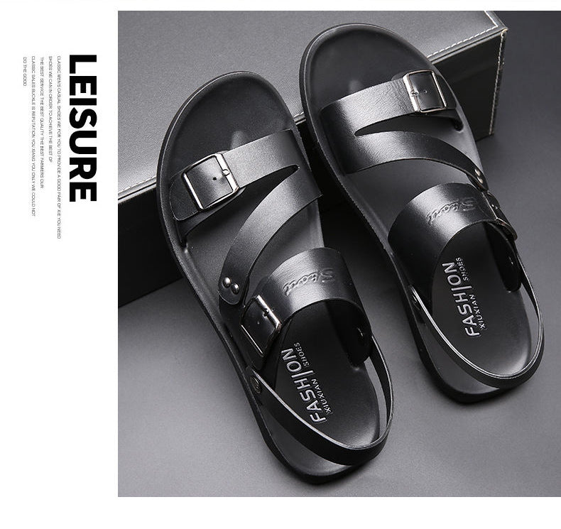 New Men's Leather Beach Sandals