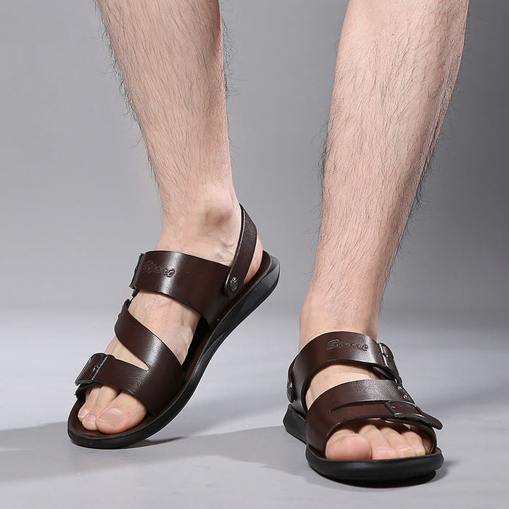 New Men's Leather Beach Sandals