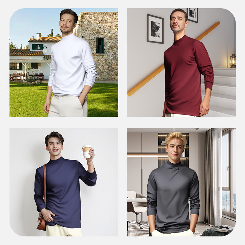 Mercerized Cotton Stretch Base Layer Shirt