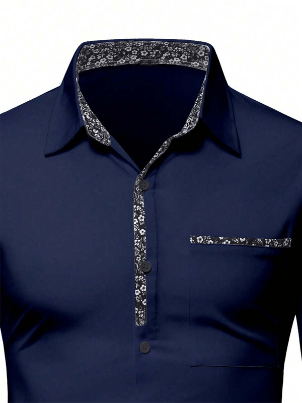 Men's Business Casual Long Sleeve Shirt