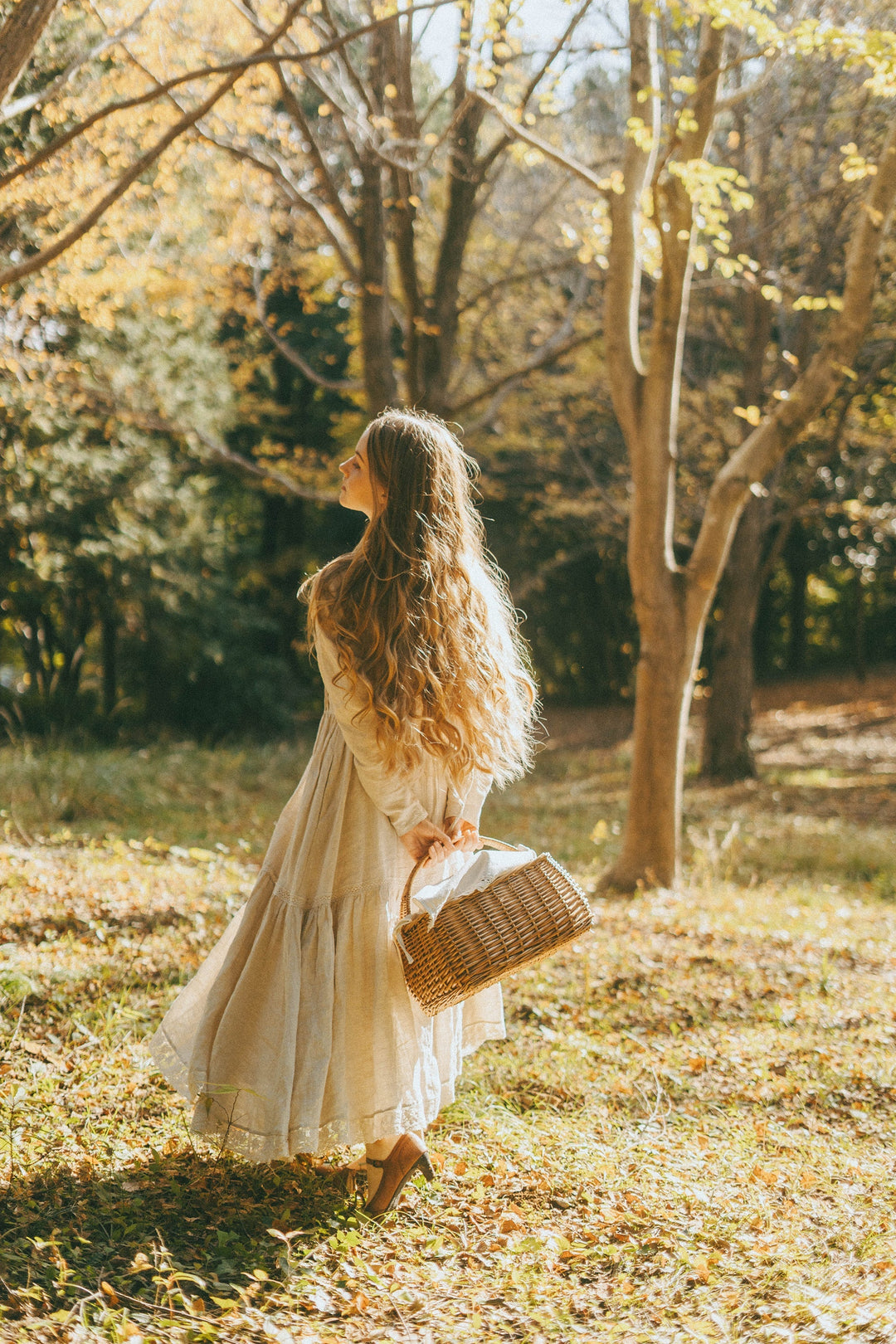 Beverly 31 Victorian Linen Dress