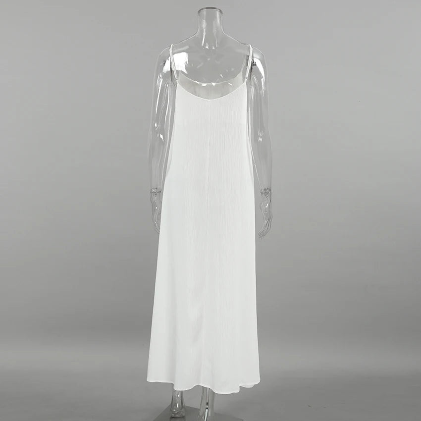 Women's Elegant Pleated Long Nightdress