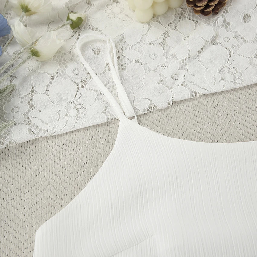 Women's Elegant Pleated Long Nightdress