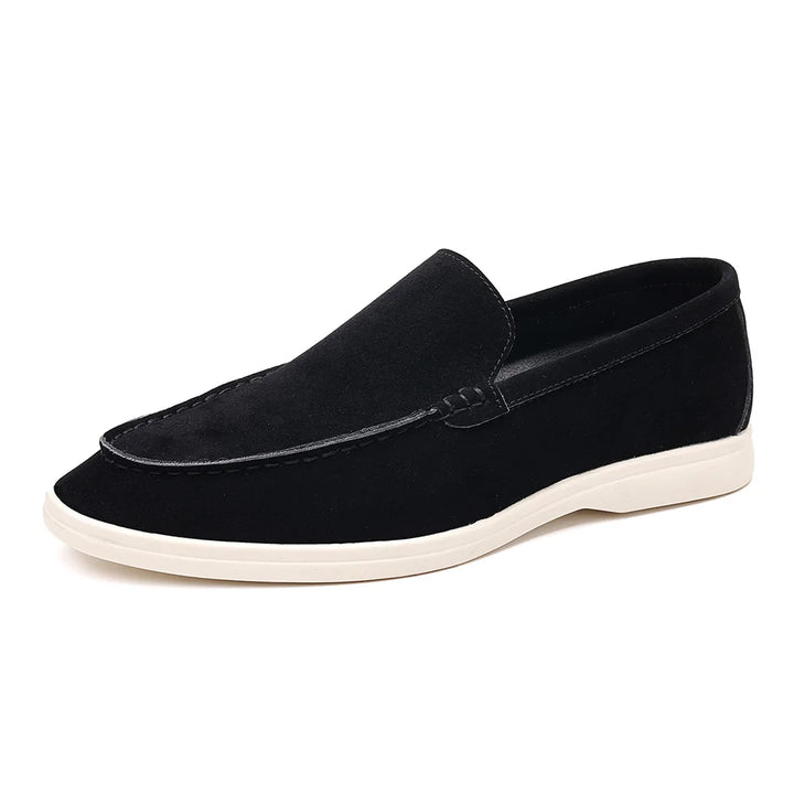 Men's Suede Leather Slip-On Loafers – Classic & Trendy