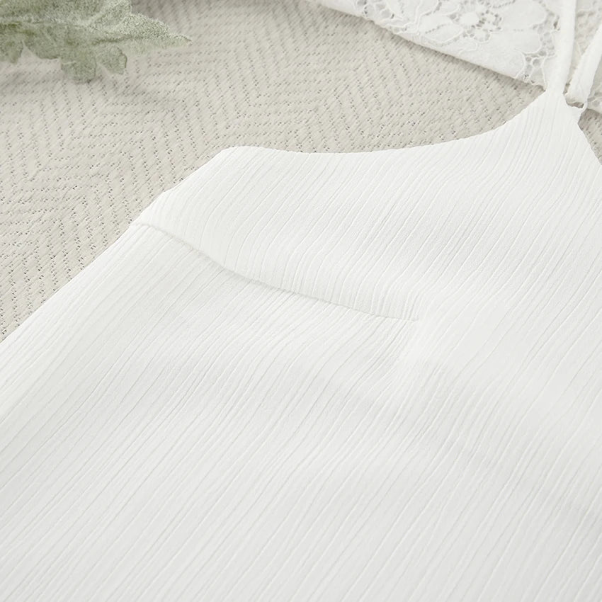 Women's Elegant Pleated Long Nightdress