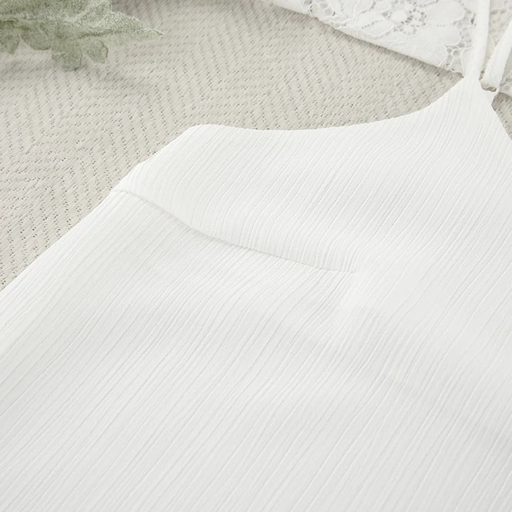 Women's Elegant Pleated Long Nightdress