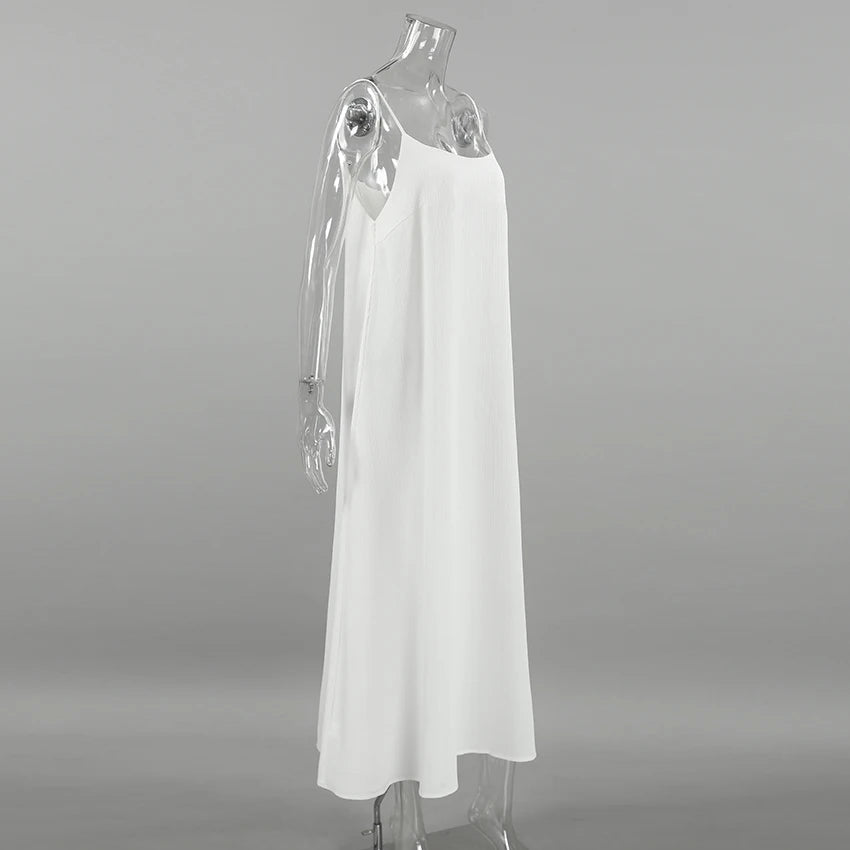 Women's Elegant Pleated Long Nightdress