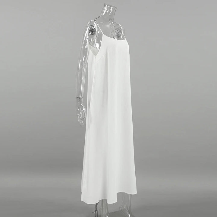 Women's Elegant Pleated Long Nightdress