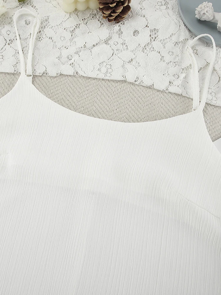 Women's Elegant Pleated Long Nightdress