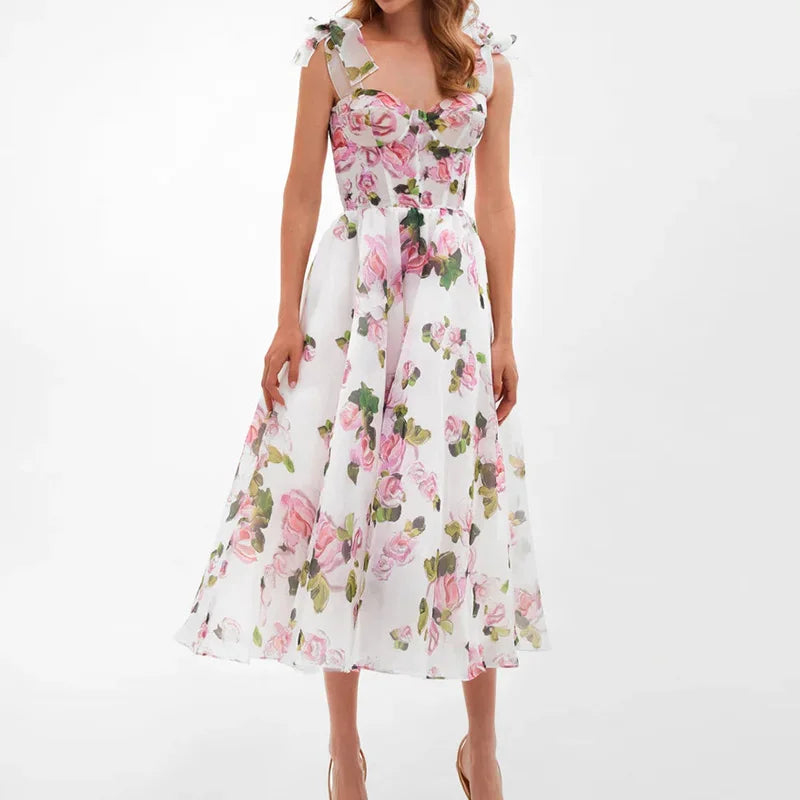 Women's Backless Spaghetti Strap Maxi Dress