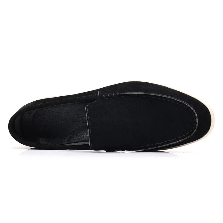 Men's Suede Leather Slip-On Loafers – Classic & Trendy