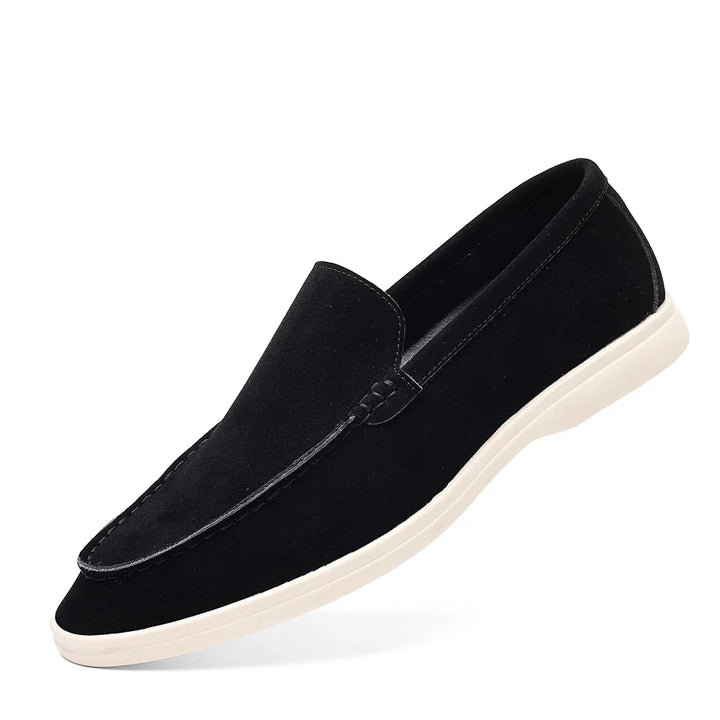 Men's Suede Leather Slip-On Loafers – Classic & Trendy